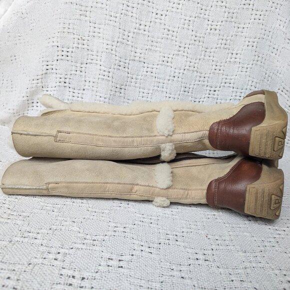 Pajar Igloo Shearling Winter Boots Women's 7 Tall Shaft Made in Canada - Picture 5 of 10